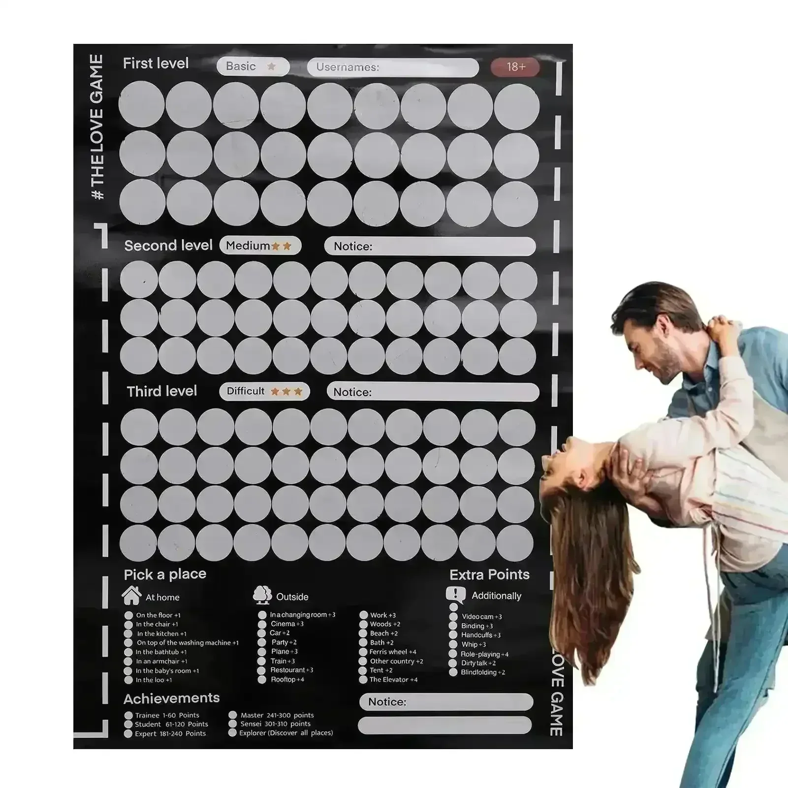 100 Things To Do Between Couples Poster Game - Image 3