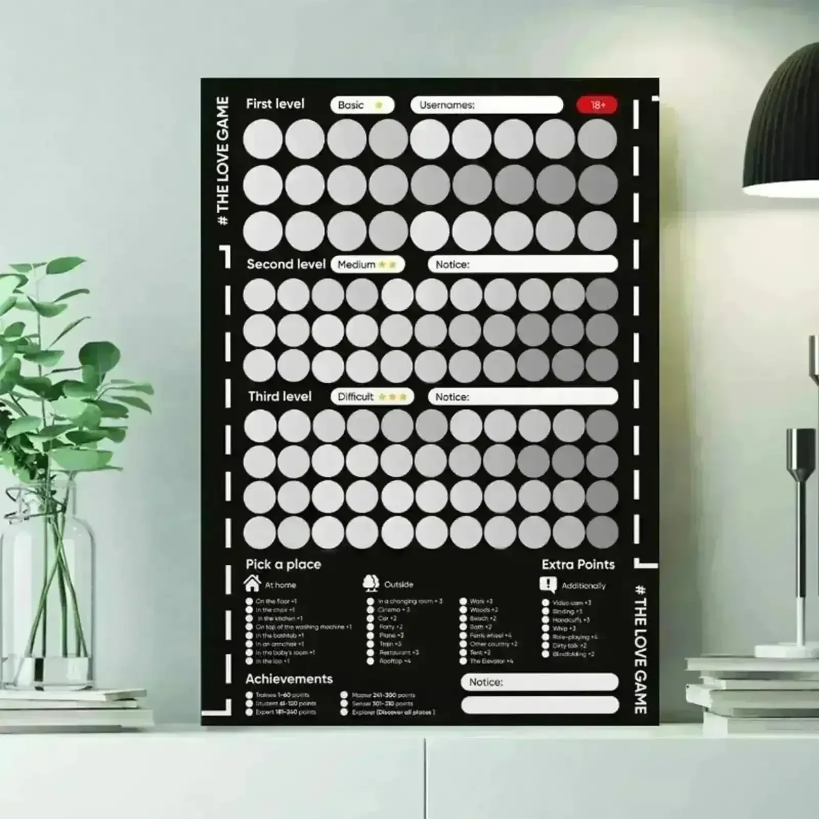 100 Things To Do Between Couples Poster Game - Image 6