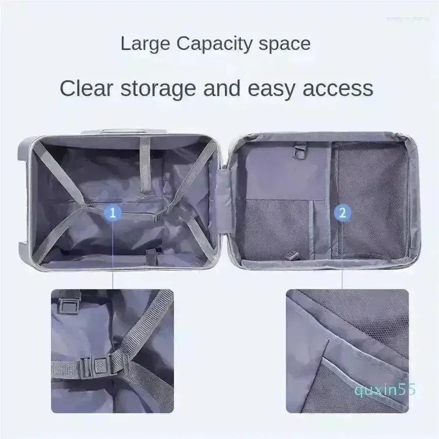 2-in-1 Kid's Ride-On Suitcase Trolley Bag - Image 4