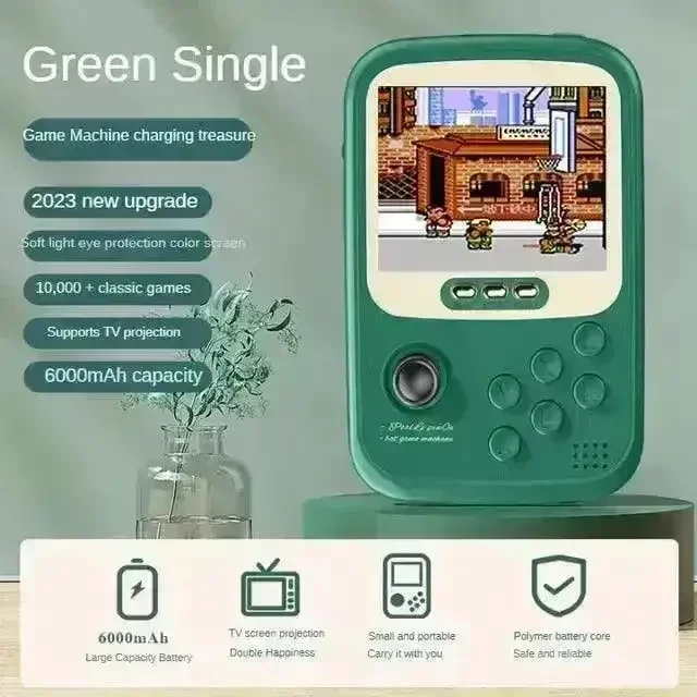 2 in 1 Retro Handheld Game Console & Power Bank - Image 11