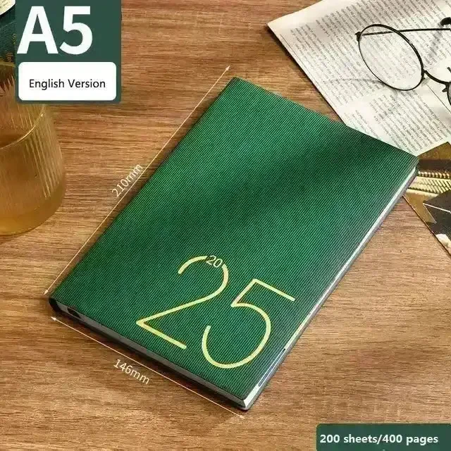 2025 Leather Textured Yearly Planner - Image 11