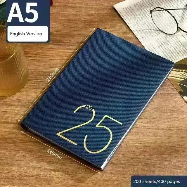 2025 Leather Textured Yearly Planner - Image 9