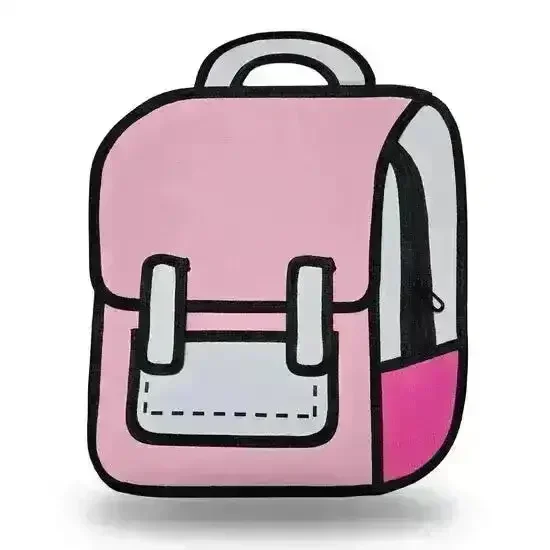 2D Cartoon Drawing Backpack - Image 11