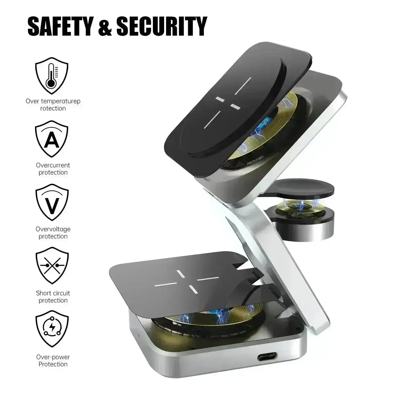 3 in 1 Wireless Charger Stand - Image 4