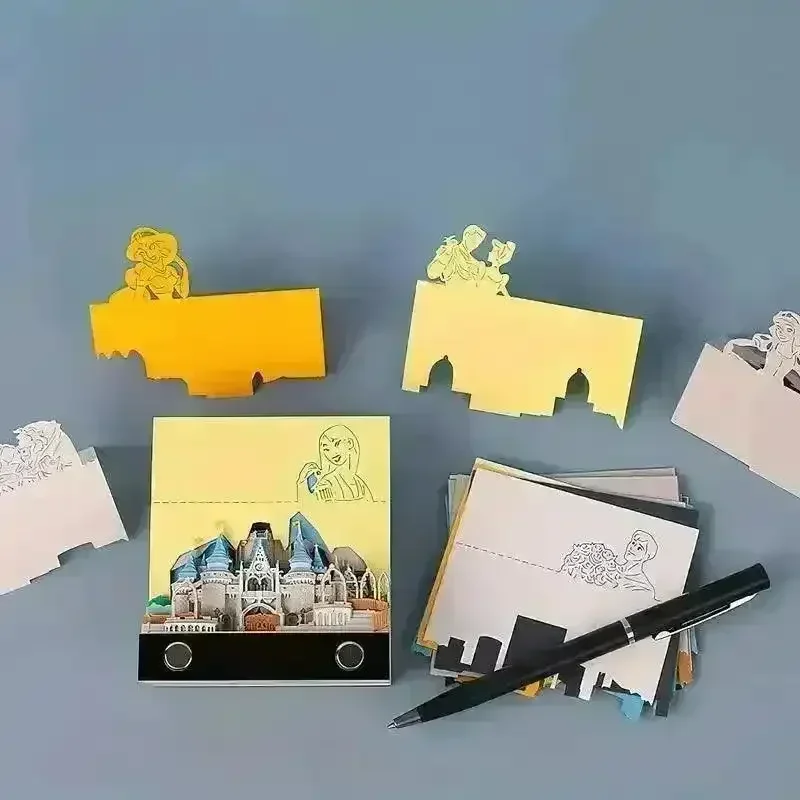 3D Art Rip Away Castle Memo Calendar - Image 4