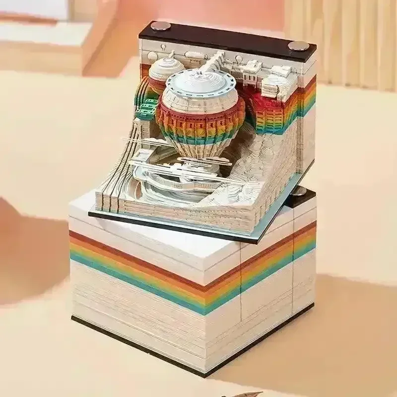 3D Art Rip Away Hot Air Balloon Calendar - Image 4