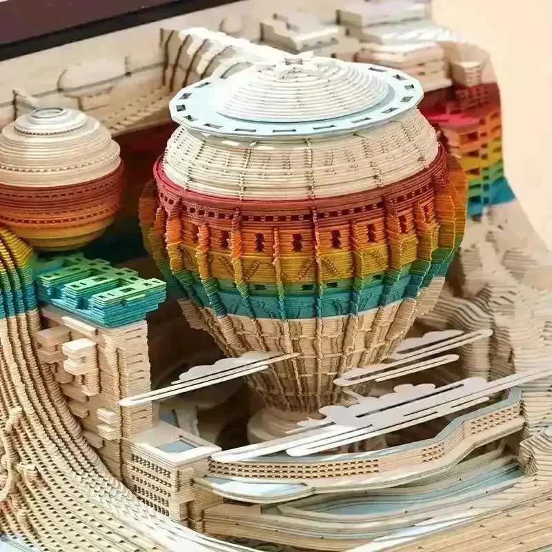 3D Art Rip Away Hot Air Balloon Calendar - Image 6