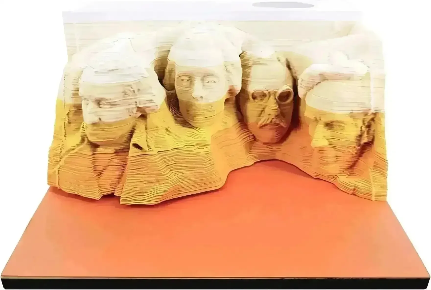 3D Art Rip Away Mountain Faces Memo Calendar - Image 11