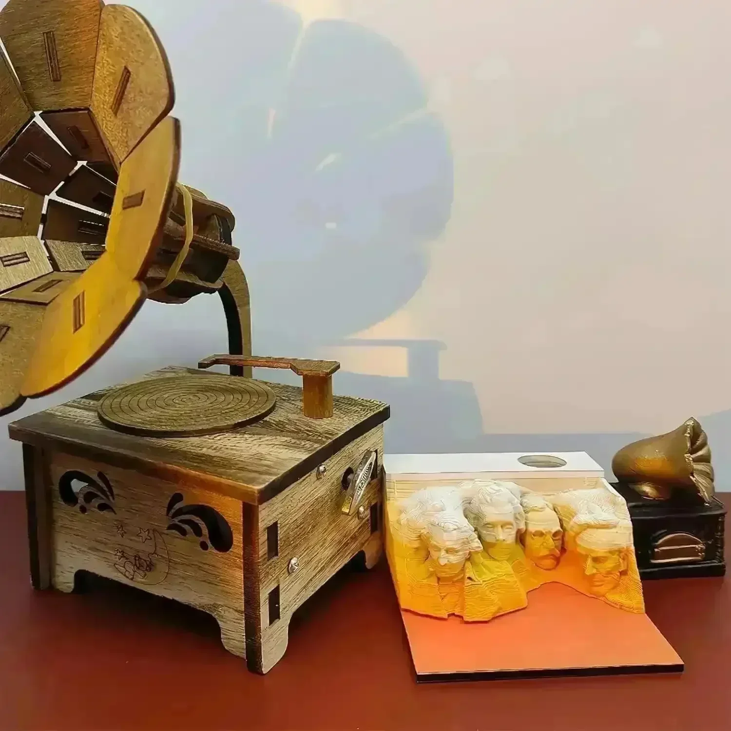 3D Art Rip Away Mountain Faces Memo Calendar - Image 7