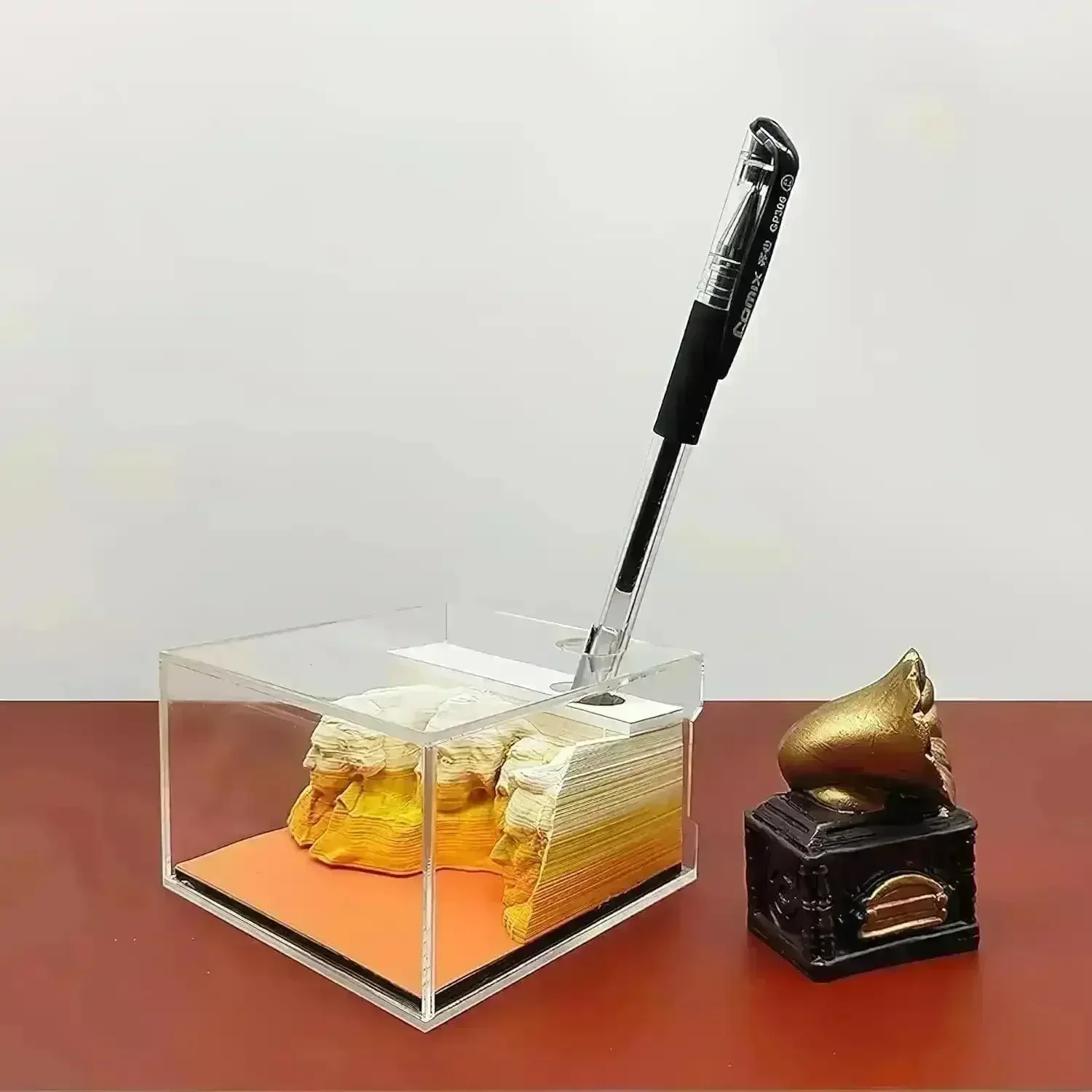 3D Art Rip Away Mountain Faces Memo Calendar - Image 8
