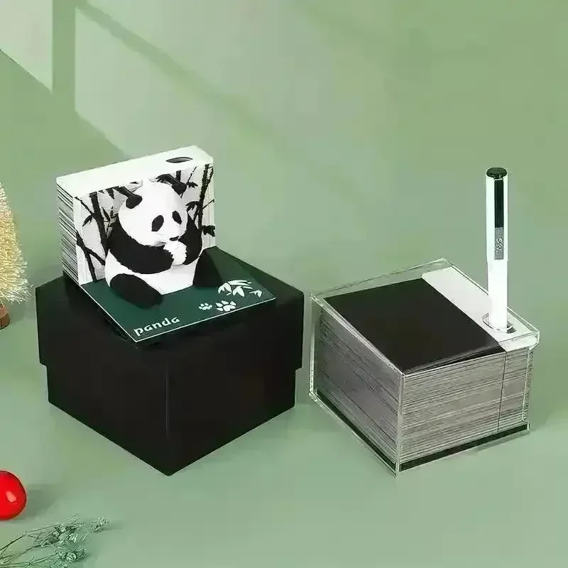 3D Art Rip Away Panda Memo Calendar - Image 4
