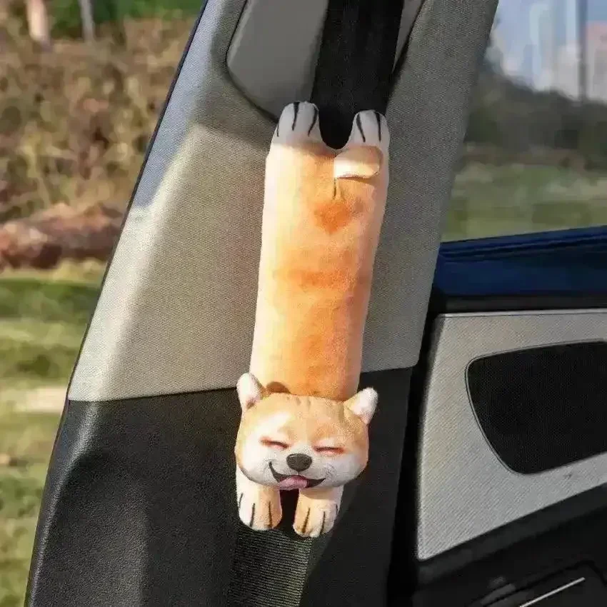 3D Cat & Dog Headrest Cushions with Seatbelt Covers - Image 19