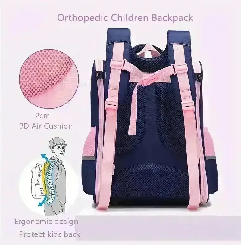 3D Cat Themed Burden Reducing Waterproof Backpack - Image 2
