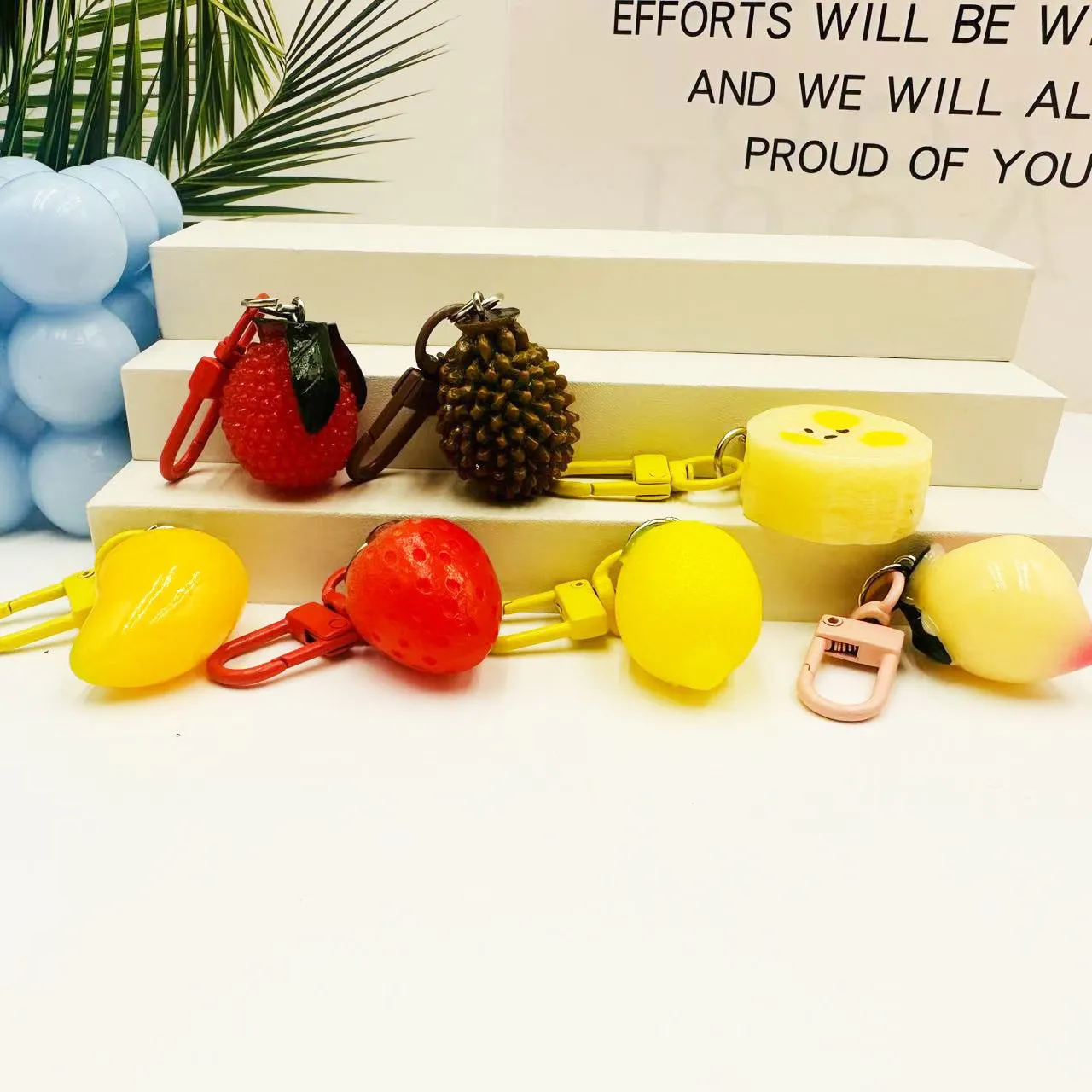 3D Creative Simulation Fruit Keychain - Image 2