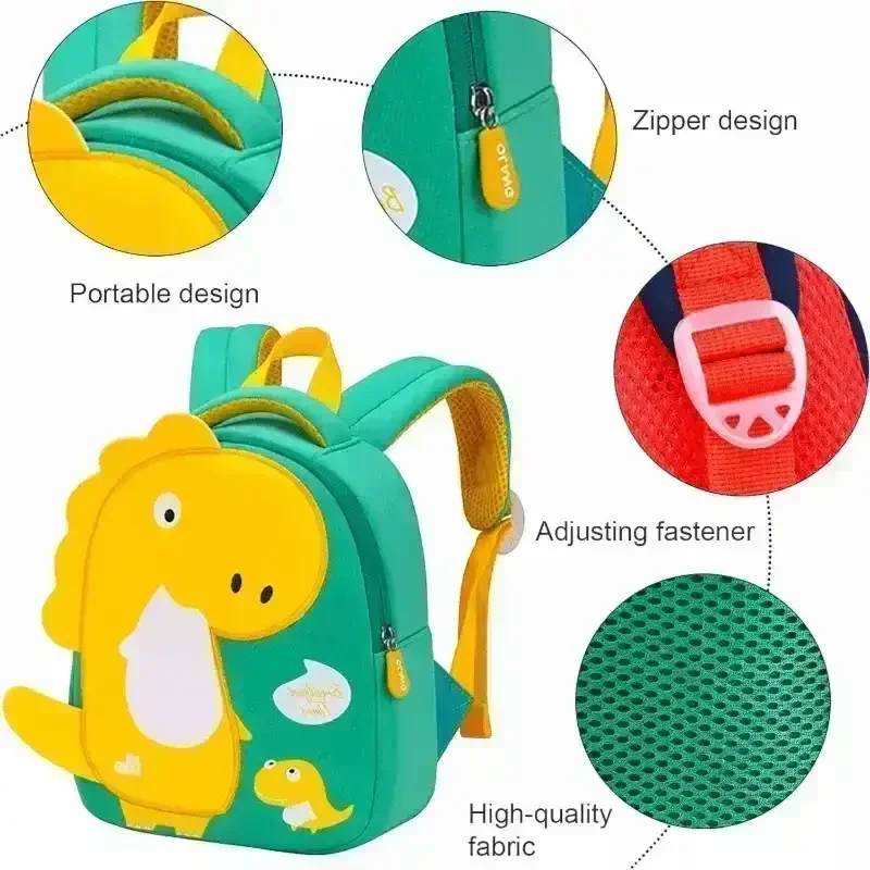 3D Dinosaur Kindergarten Kids Backpack - Image 11