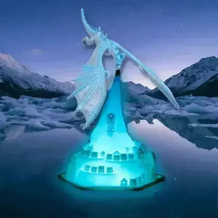 3D Flying Dragon and Castle Night Lamp - Image 3