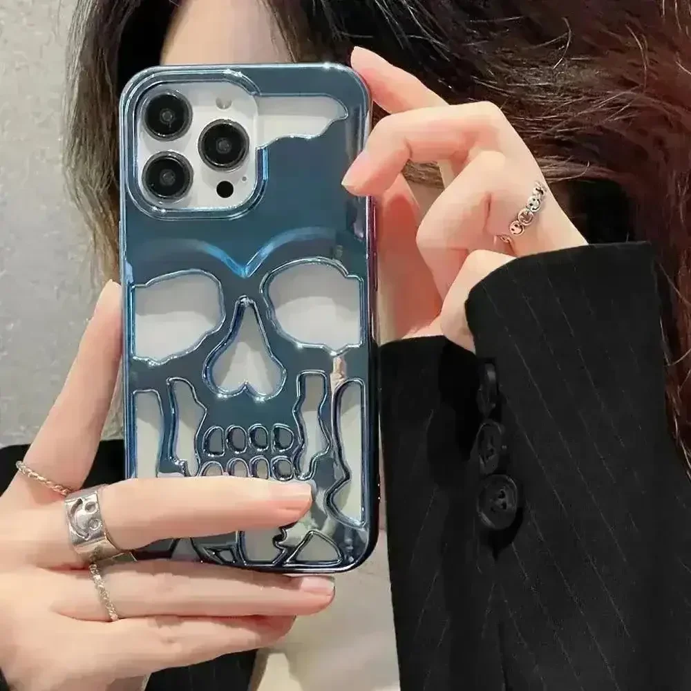 3D Hollow Skull Phone Case (For iPhones) - Image 4