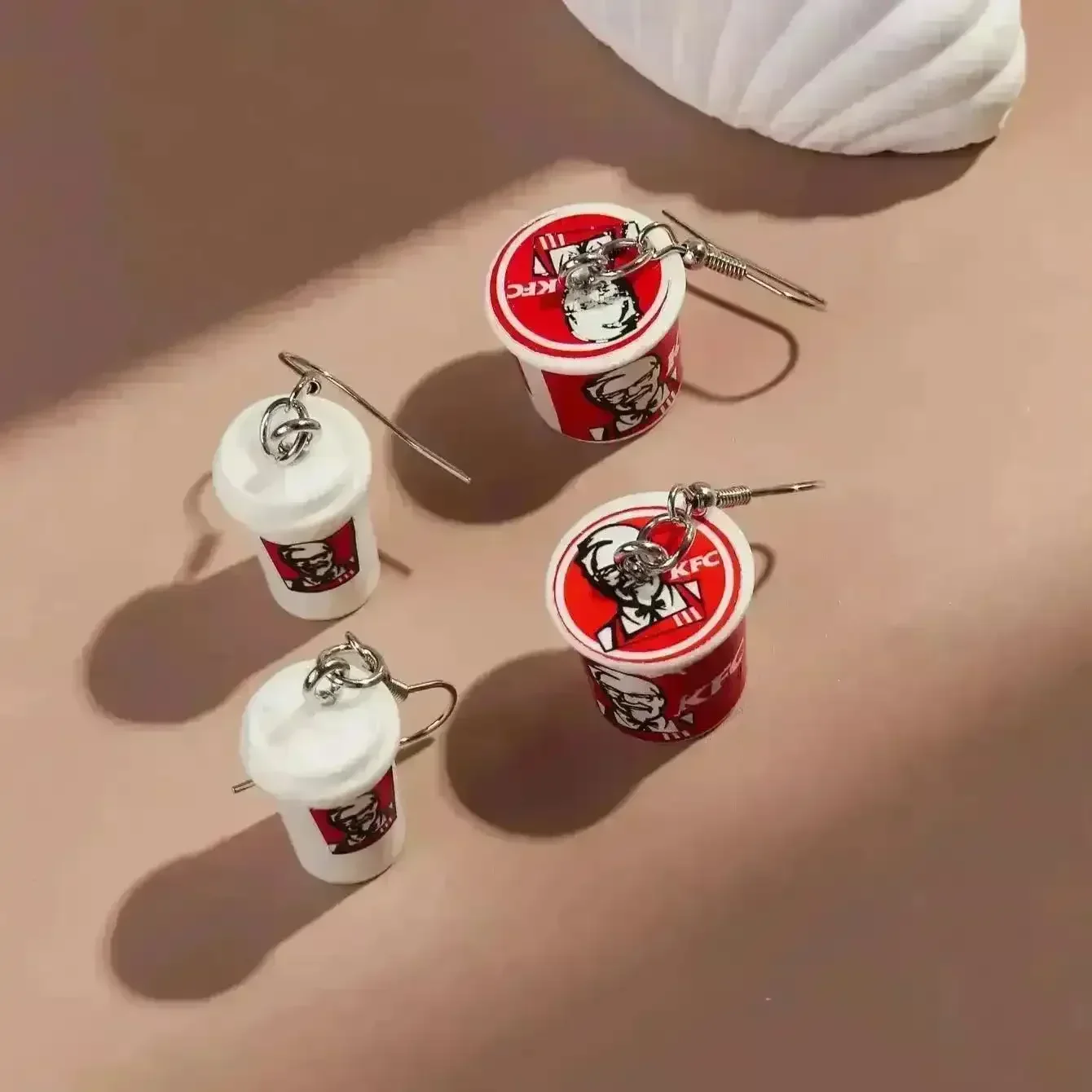3D KFC Dangle Earrings - Image 3