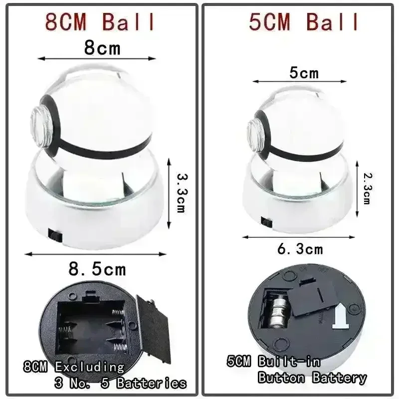 3D Pokimoen Crystal Pokeball Night Lamp - Image 6