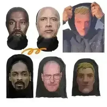 3D Printed Celebrity Full Face Mask - Image 2