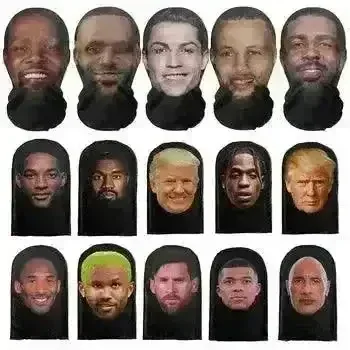 3D Printed Celebrity Full Face Mask - Image 4