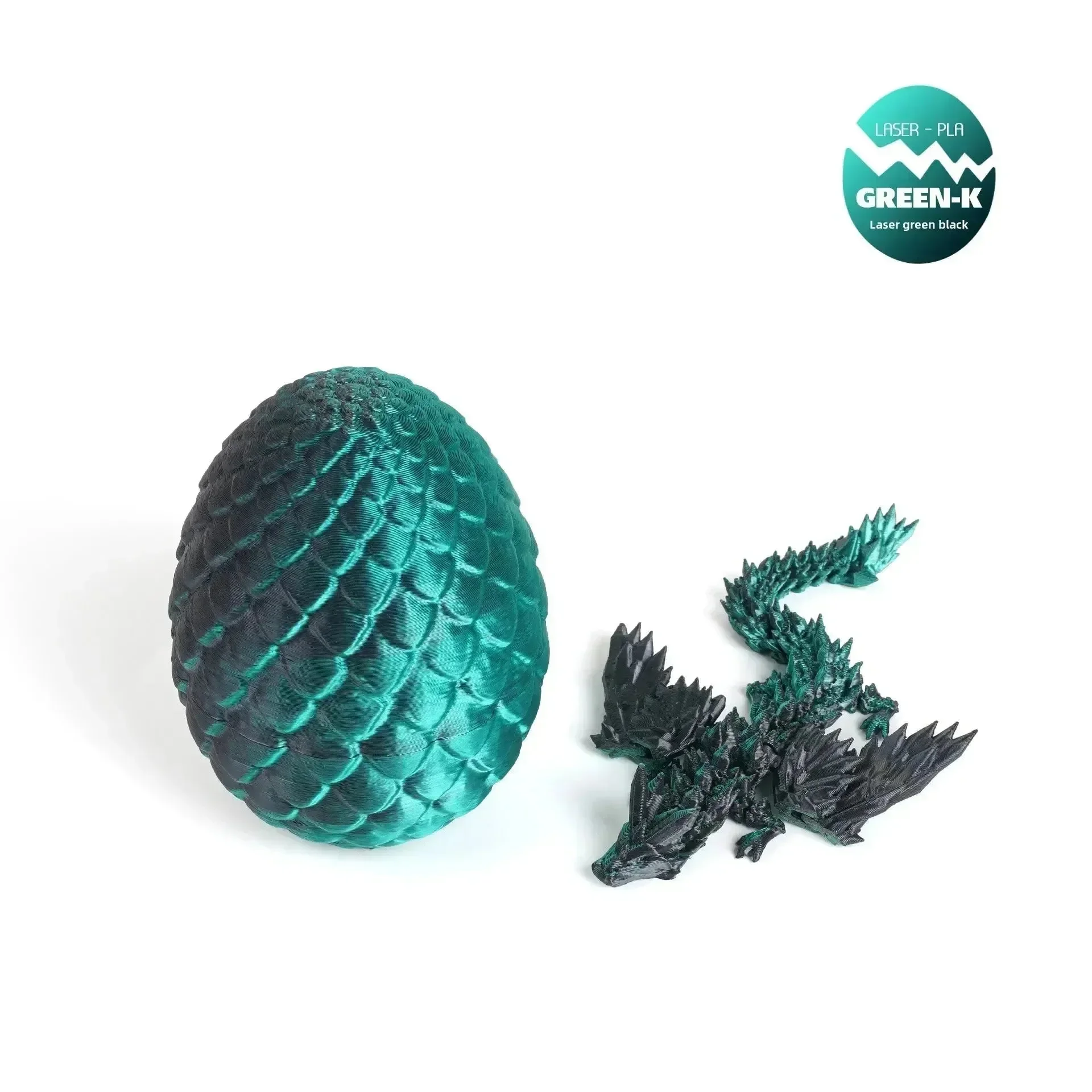 3D Printed Gradient Flying Dragon With Egg - Image 25