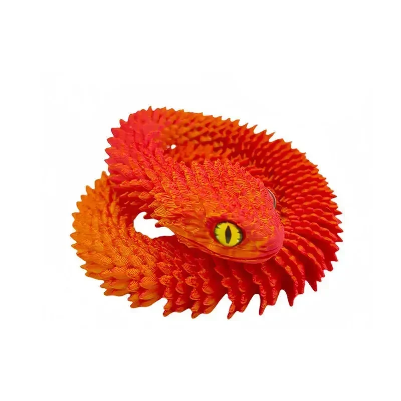 3D Printed Snake Figurine Movable Joint Model - Image 20