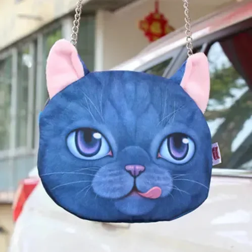 3D Realistic Cat Visage Crossbody Bag - Image 13