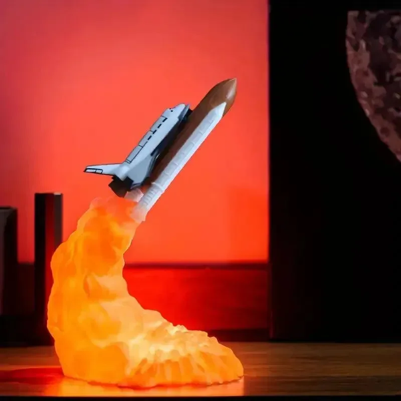 3D Rocket Spaceship Night Light - Image 5