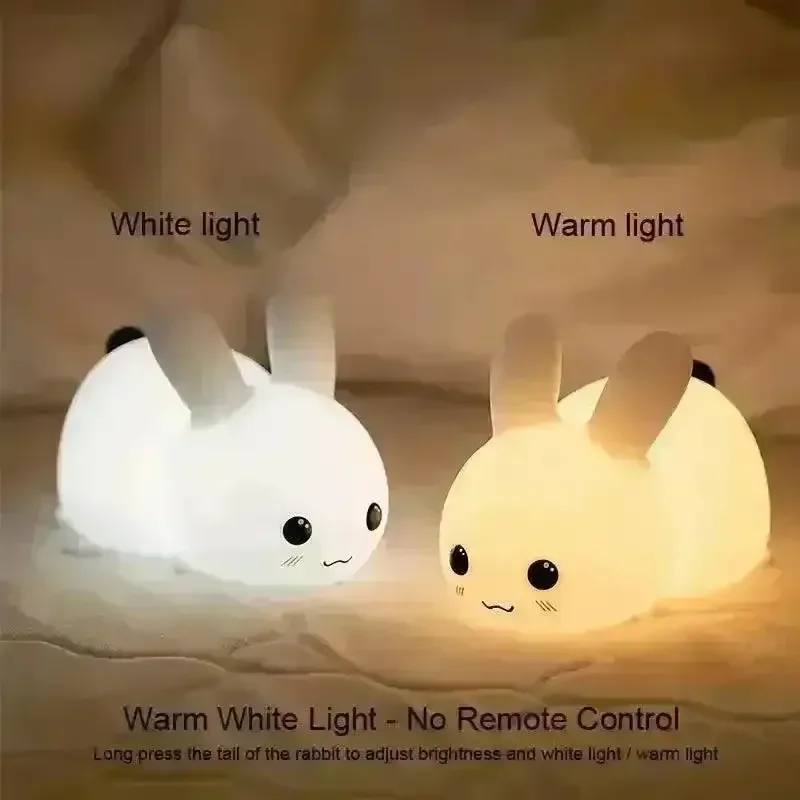 3D Silicon Cute Rabbit Night Lamp - Image 10