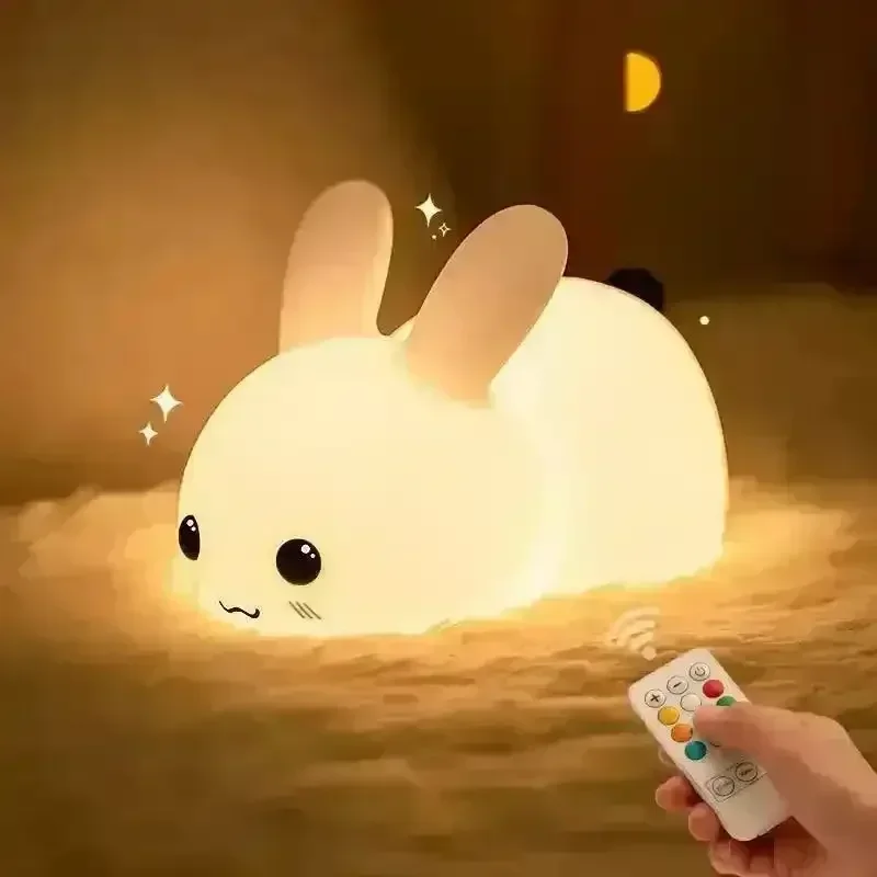 3D Silicon Cute Rabbit Night Lamp - Image 3