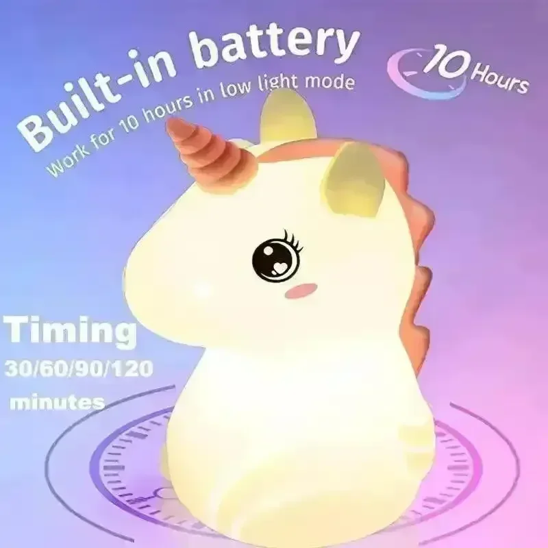 3D Silicon Unicorn Night Lamp - Image 4