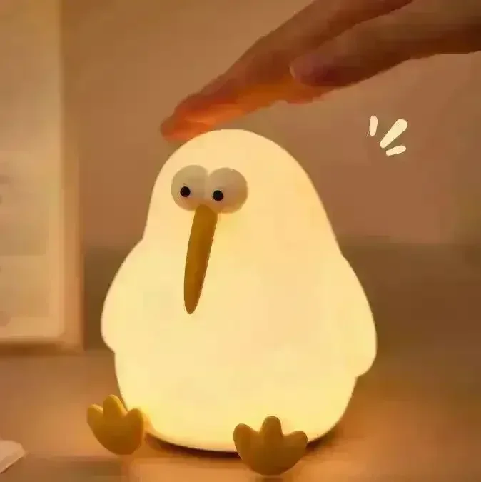 3D Silicone Kiwi LED Night Lamp - Image 2