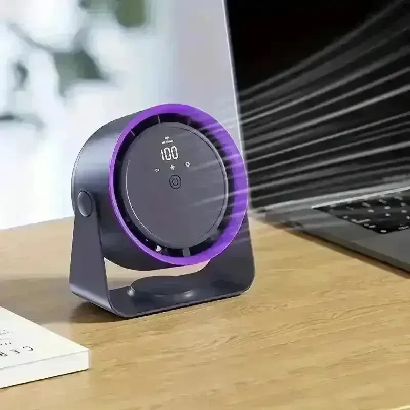 Adjustable 360° Rotation Bladeless Desktop Fan - Image 3