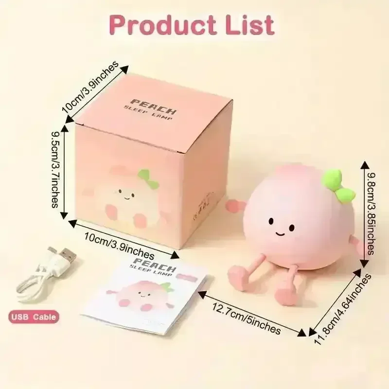 Adorable 2-in-1 Squishy Tomato Light - Image 5