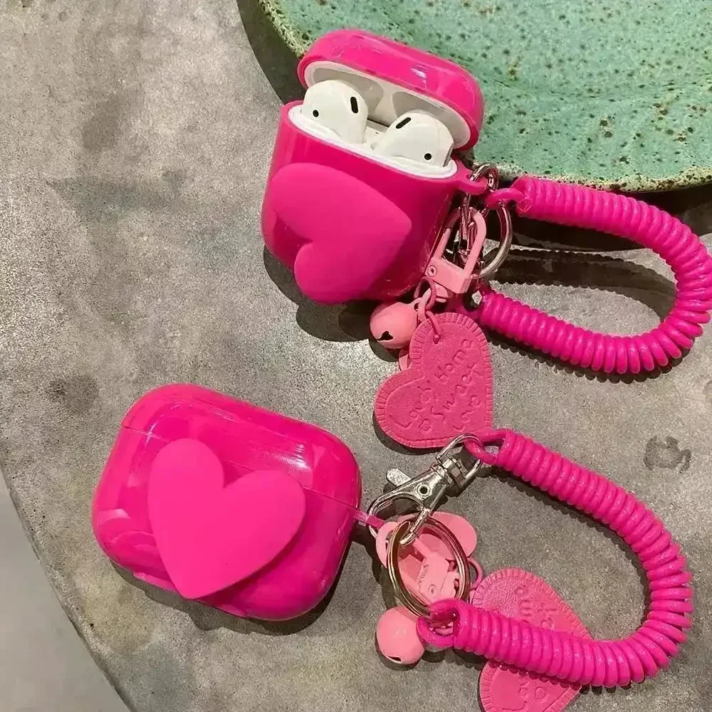 Adorable Pink Heart Case (For Airpods) - Image 5