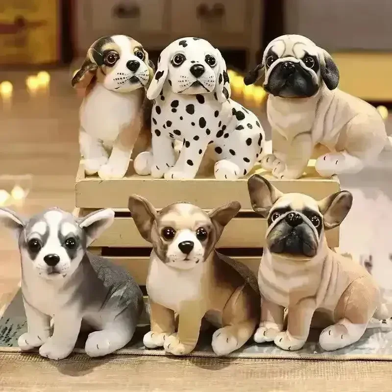 Adorable Realistic Plush Dog Toy (25 cm) - Image 2