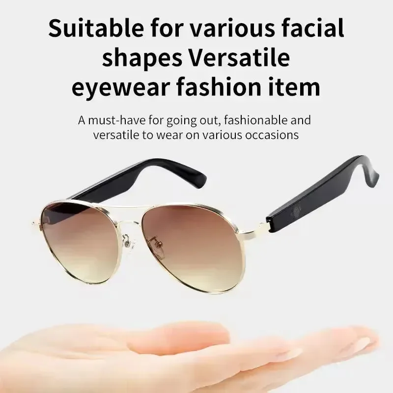 AeroSound Smart Aviator Bluetooth Sunglasses - Image 2