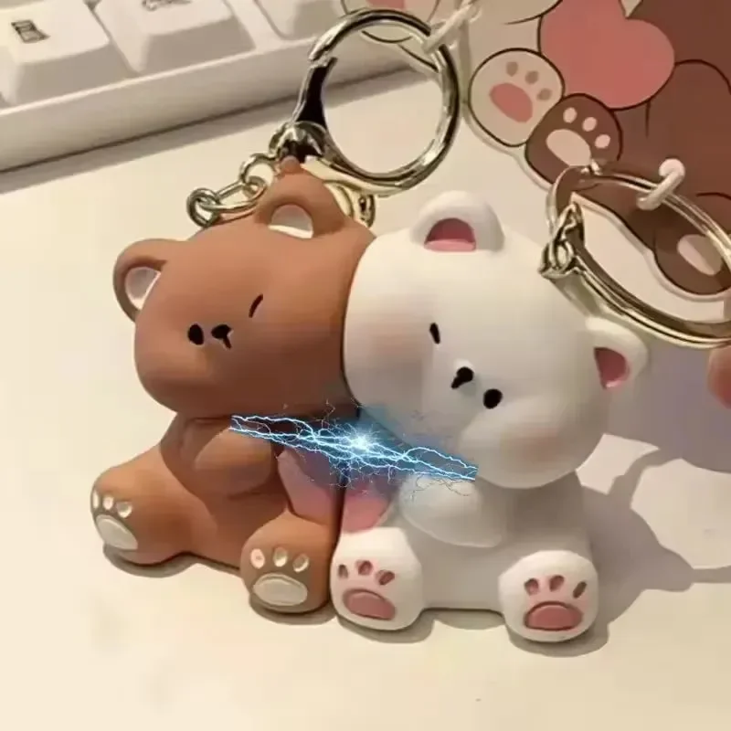 Affectionate Magnetic Bear Couple Keychain (Pair of 2) - Image 3