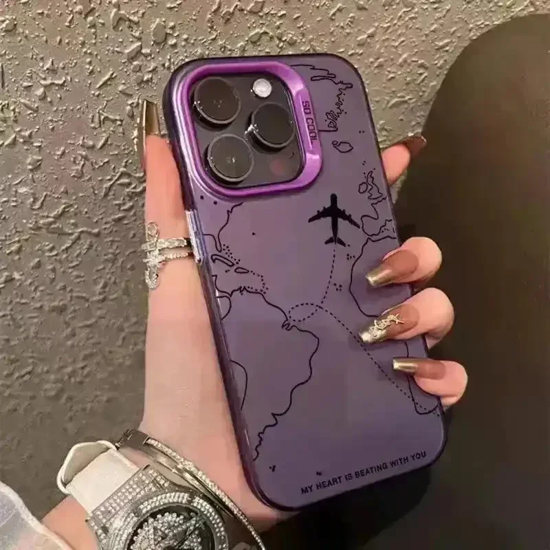 Airplane Route Design Phone Case (For iPhones)