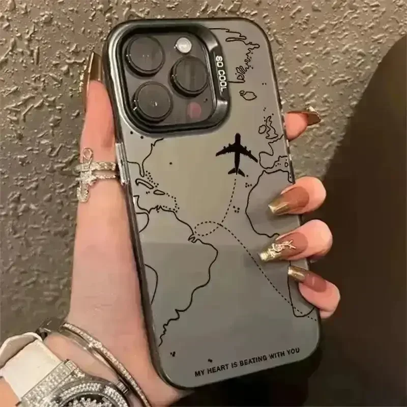 Airplane Route Design Phone Case (For iPhones) - Image 3