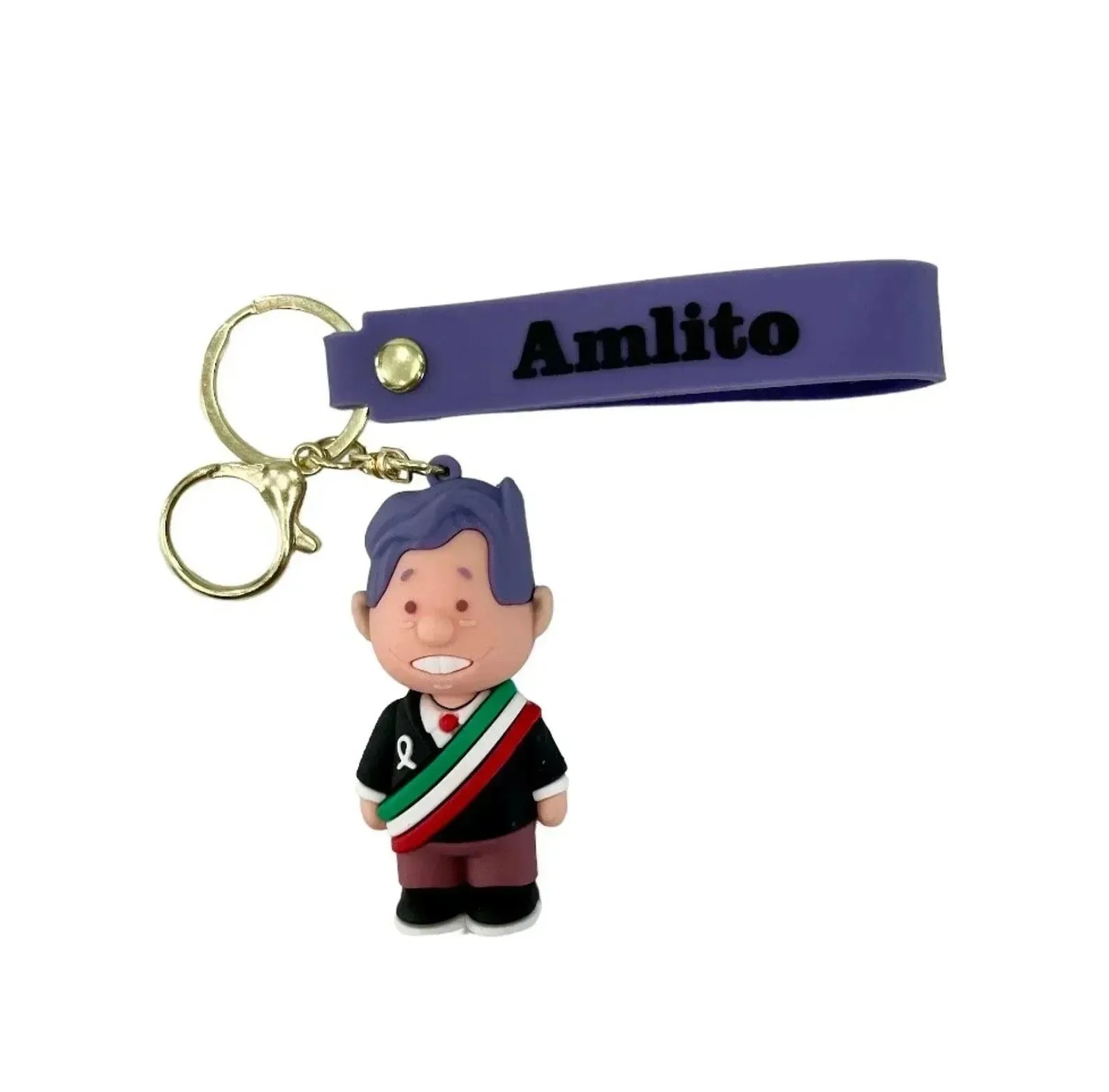 Amlito Mexican President Figurine Keychain - Image 4