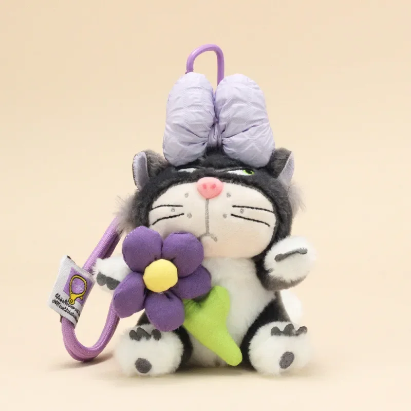 Angry Cat Sweet Sunflower Bow Keychain - Image 7