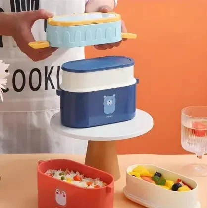 Animal Party Double Tier Lunch Box - Image 4
