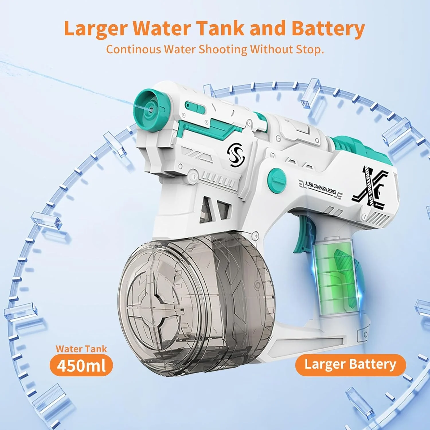 Aqua War Electric High-Speed Water Gun - Image 2