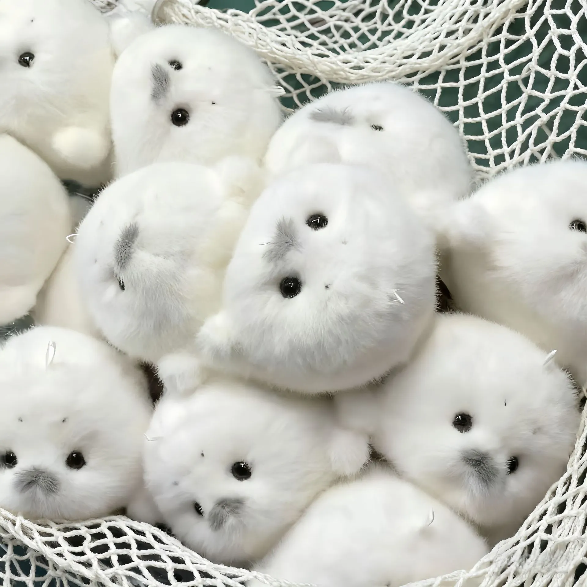 Arctic Baby Seal Plush Keychain - Image 4