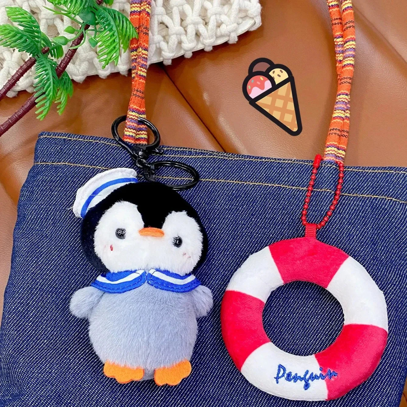 Arctic Sailor Penguin Plush Keychain - Image 4