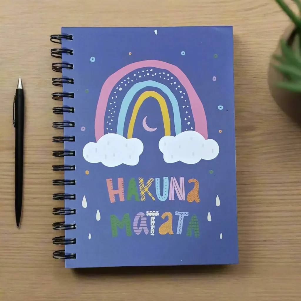 Hakuna Matata A5 Spiral Notebook - Image 6