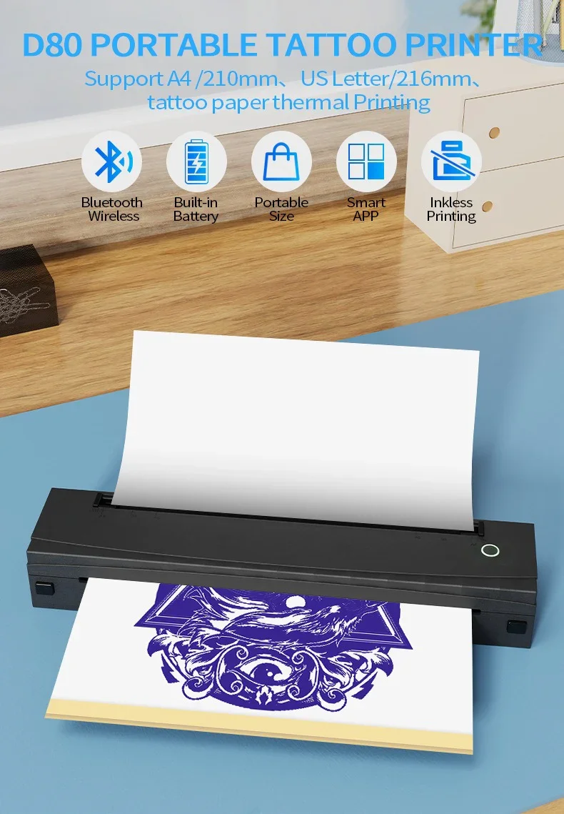 Artizan D80 Stencil Tattoo Printer - Image 6