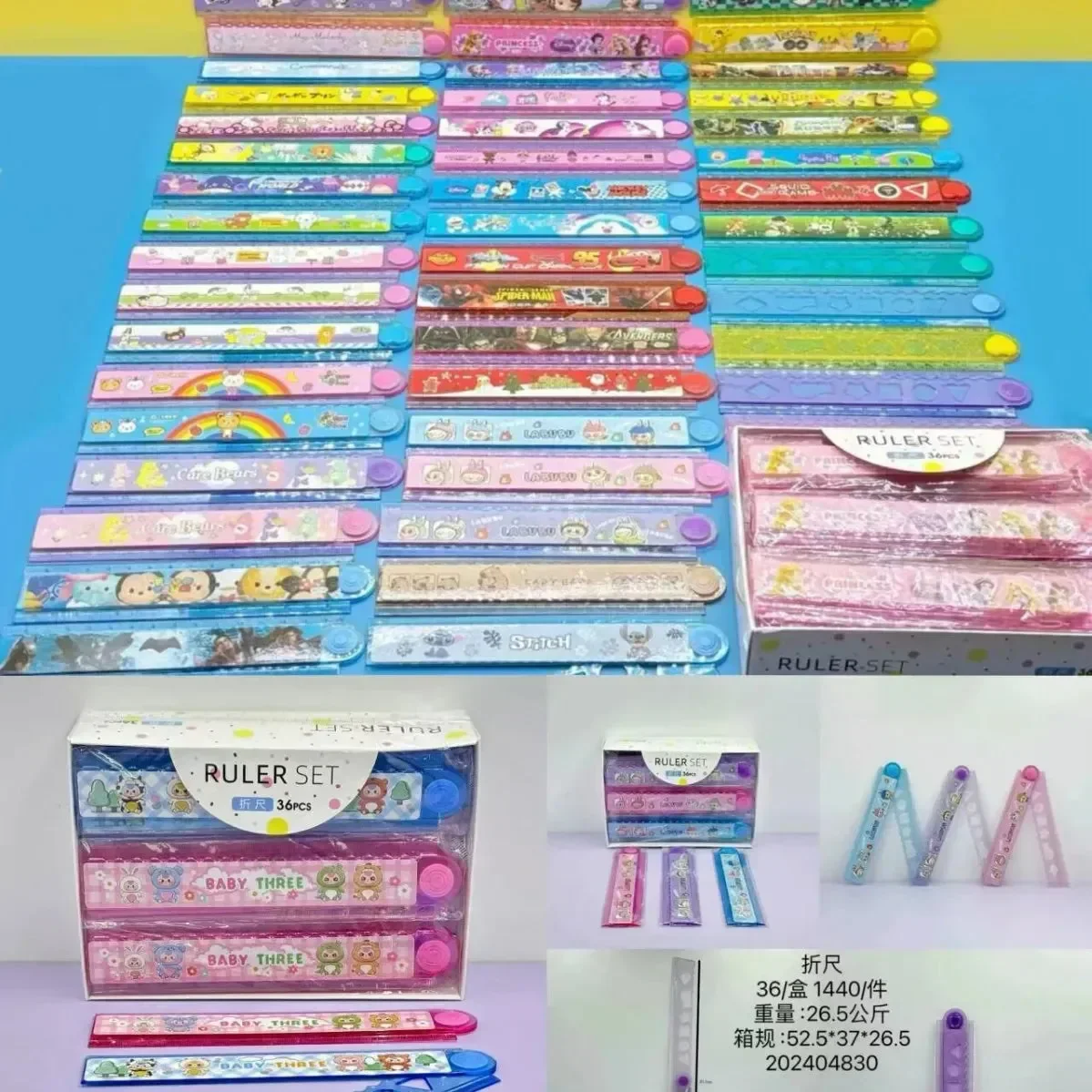 Assorted Characters Ruler Roster (15 cm) - Image 2